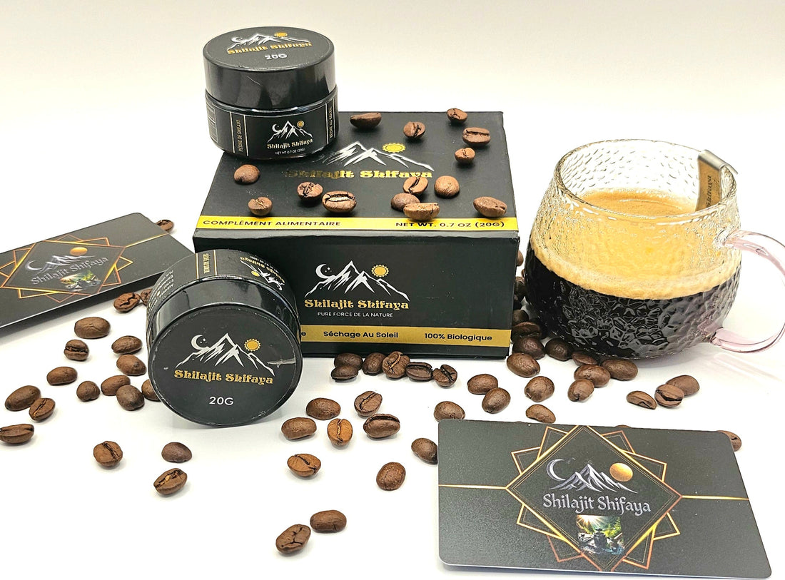 Quelle est la différence d'action entre le shilajit et le café ?